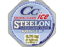 Леска монофильная KONGER Steelon Cristal Clear Fluorocarbon Ice