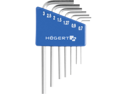 Набор ключей шестигранных 0,7-3 мм 7 предметов HOEGERT 