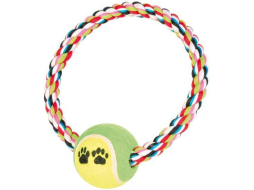 Игрушка для собак TRIXIE Dentafun Кольцо с мячом d 18 см 