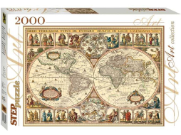 Пазл STEP PUZZLE 2000 Историческая карта мира 