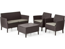 Комплект мебели садовой KETER Salemo 2-sofa Set коричневый 