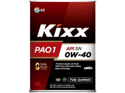 Моторное масло 0W40 синтетическое KIXX PAO 1 4 л 
