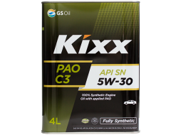 Моторное масло 5W30 синтетическое KIXX PAO C3