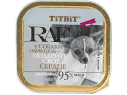 Влажный корм для собак TITBIT RAF баранина ламистер 100 г (4690538007686)