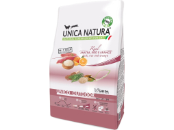 Сухой корм для кошек UNICA Natura Outdoor утка с рисом и апельсином 0,35 кг (8001541005198)