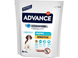 Сухой корм для щенков ADVANCE Puppy Sensitive лосось с рисом 0,8 кг (8410650009339)