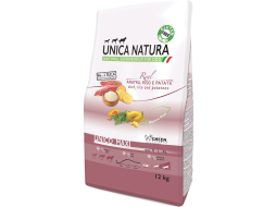 Сухой корм для собак UNICA Natura Maxi утка с рисом и картофелем 12 кг (8001541004504)