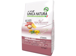 Сухой корм для собак UNICA Natura Maxi утка с рисом и картофелем 2,5 кг (8001541004498)