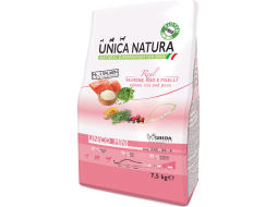 Сухой корм для собак UNICA Natura Mini лосось с рисом и горохом 7,5 кг (8001541004603)