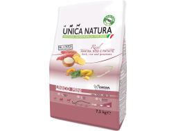 Сухой корм для собак UNICA Natura Mini утка с рисом и картофелем 7,5 кг (8001541004580)
