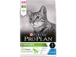 Сухой корм для стерилизованных кошек PURINA PRO PLAN Sterilised Optirenal кролик 3 кг (7613036499996)
