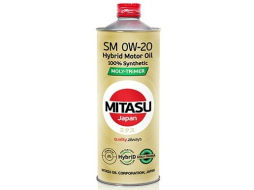 Моторное масло 0W20 синтетическое MITASU Hybrid Moly-Trimer SM 1 л 