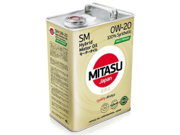Моторное масло 0W20 синтетическое MITASU Hybrid Moly-Trimer SM 4 л 
