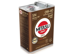 Моторное масло 0W40 синтетическое MITASU Gold PAO SN 4 л 