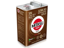 Моторное масло 10W30 синтетическое MITASU Gold SN 4 л 