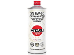 Моторное масло 5W30 синтетическое MITASU Platinum Pao SN