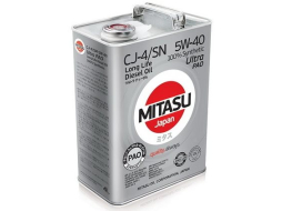 Моторное масло 5W40 синтетическое MITASU Ultra Pao LL Diesel CJ-4/SN 4 л 