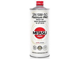 Моторное масло 5W50 синтетическое MITASU Platinum Pao SN 1 л 
