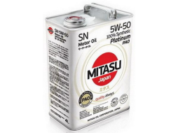 Моторное масло 5W50 синтетическое MITASU Platinum Pao SN