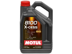 Моторное масло 5W40 синтетическое MOTUL 8100 X-cess 5 л 