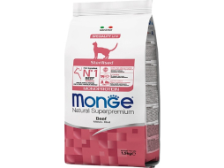 Сухой корм для стерилизованных кошек MONGE Monoprotein Sterilized