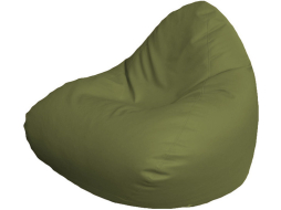Кресло-мешок FLAGMAN Relax экокожа темно-оливковый 