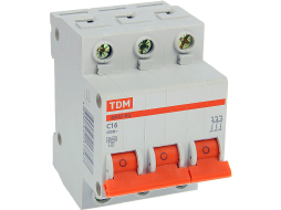 Автоматический выключатель TDM ВА47-63 3Р