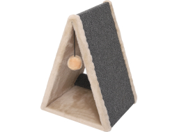 Когтеточка из ковролина CAT-HOUSE Треугольная 42×37×55 см бежевый (4810801201690)