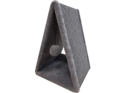 Когтеточка из ковролина CAT-HOUSE Треугольная 42×37×55 см серый (4810801202598)