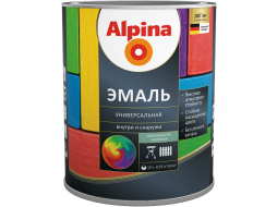 Эмаль алкидная ALPINA Универсальная черный 0,75 л 