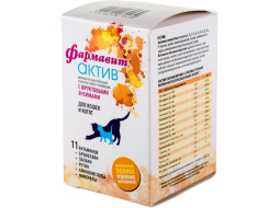 Витамины для кошек и котят АСТРАФАРМ Фармавит Актив 60 штук (4607029074539)