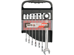 Набор ключей комбинированных с трещоткой 10-19 мм 7 предметов YATO 