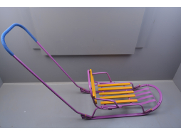 Санки детские ЗУБРЕНОК Снежок фиолетовый (526-613V) уцененный (0008065200)
