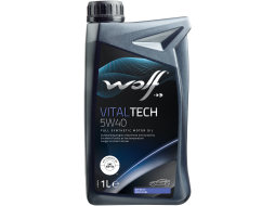 Моторное масло 5W40 синтетическое WOLF VitalTech 1 л 