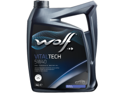 Моторное масло 5W40 синтетическое WOLF VitalTech 4 л 
