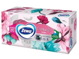 Салфетки бумажные ZEWA Deluxe Design 90 штук (4006670128002)
