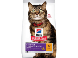 Сухой корм для кошек HILL'S Science Plan Adult Sensitive Stomach&Skin курица 7 кг (52742023137)