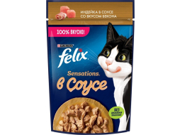 Влажный корм для кошек FELIX Sensations в соусе