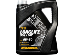 Моторное масло 5W30 синтетическое MANNOL Longlife 504/507 5 л 