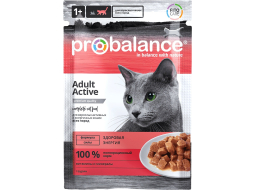 Влажный корм для кошек PROBALANCE Active пауч 85 г (4640011980852)