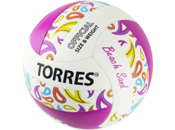 Мяч для пляжного волейбола TORRES Beach Sand Pink №5 