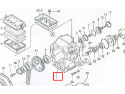 Фланец переходный двигатель/редуктор для виброплиты TITAN VT-70H 