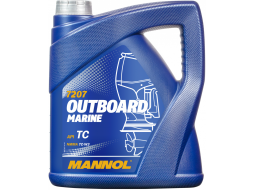 Масло двухтактное полусинтетическое MANNOL Outboard Marine 4 л 