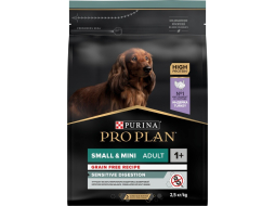 Сухой корм для собак беззерновой PURINA PRO PLAN Grain Free Small&Mini Adult индейка 2,5 кг (7613036731324)