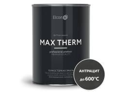 Эмаль кремнийорганическая термостойкая ELCON Max Therm антрацит 0,8 кг