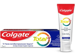 Зубная паста COLGATE Total 12 Профессиональная Отбеливающая 75 мл (6920354817021)