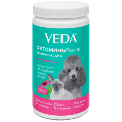 Фитомины форте для кошек и собак VEDA урологические 200 штук (4605543005893)