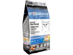 Сухой корм для стерилизованных кошек PROBALANCE Sterilized 10 кг (4640011981316)