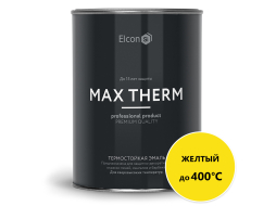 Эмаль кремнийорганическая термостойкая ELCON Max Therm желтый 0,8 кг