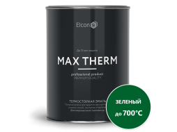 Эмаль кремнийорганическая термостойкая ELCON Max Therm зеленый 0,8 кг